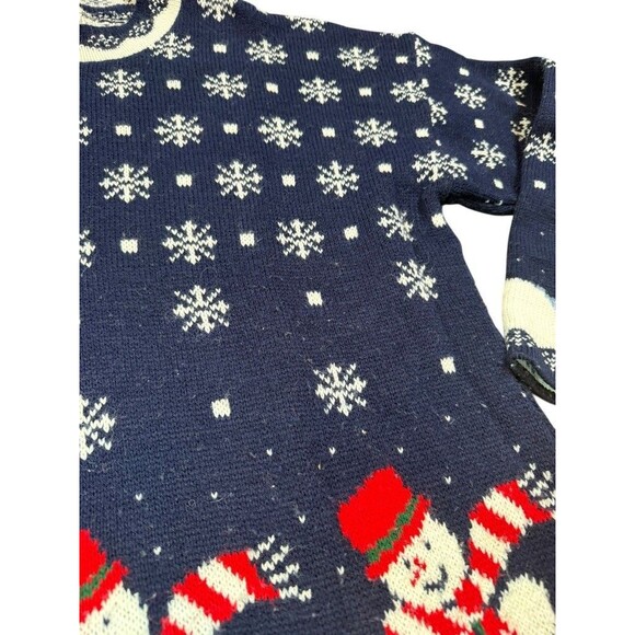 VTG Nutcracker Christmas Sweater Womens Size Small Ugly Snowmen Party Holiday - Picture 2 of 7
